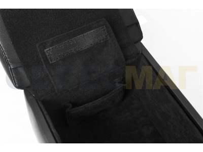 Подлокотник Restin экокожа чёрный для Volkswagen Polo Sedan 2009-2020